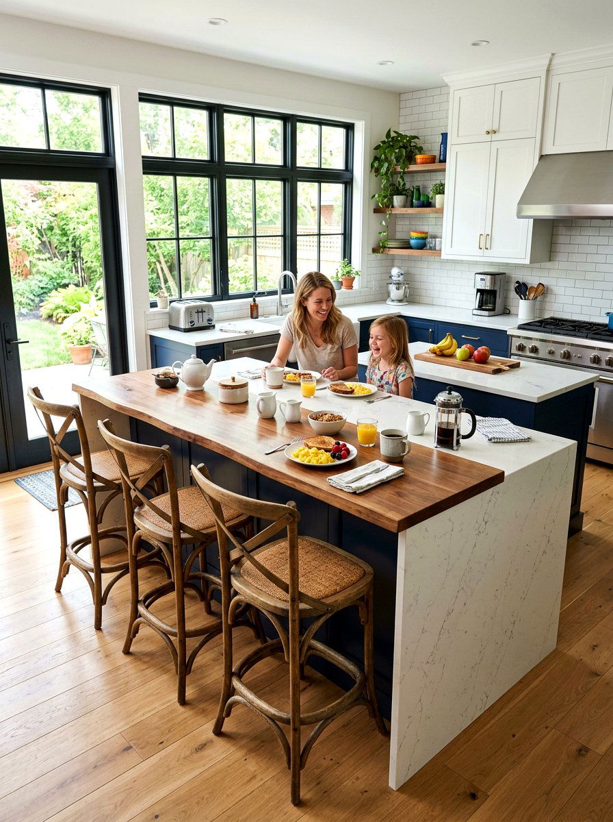 Breakfast bar kitchen island - 30 statement island kitchen ideas