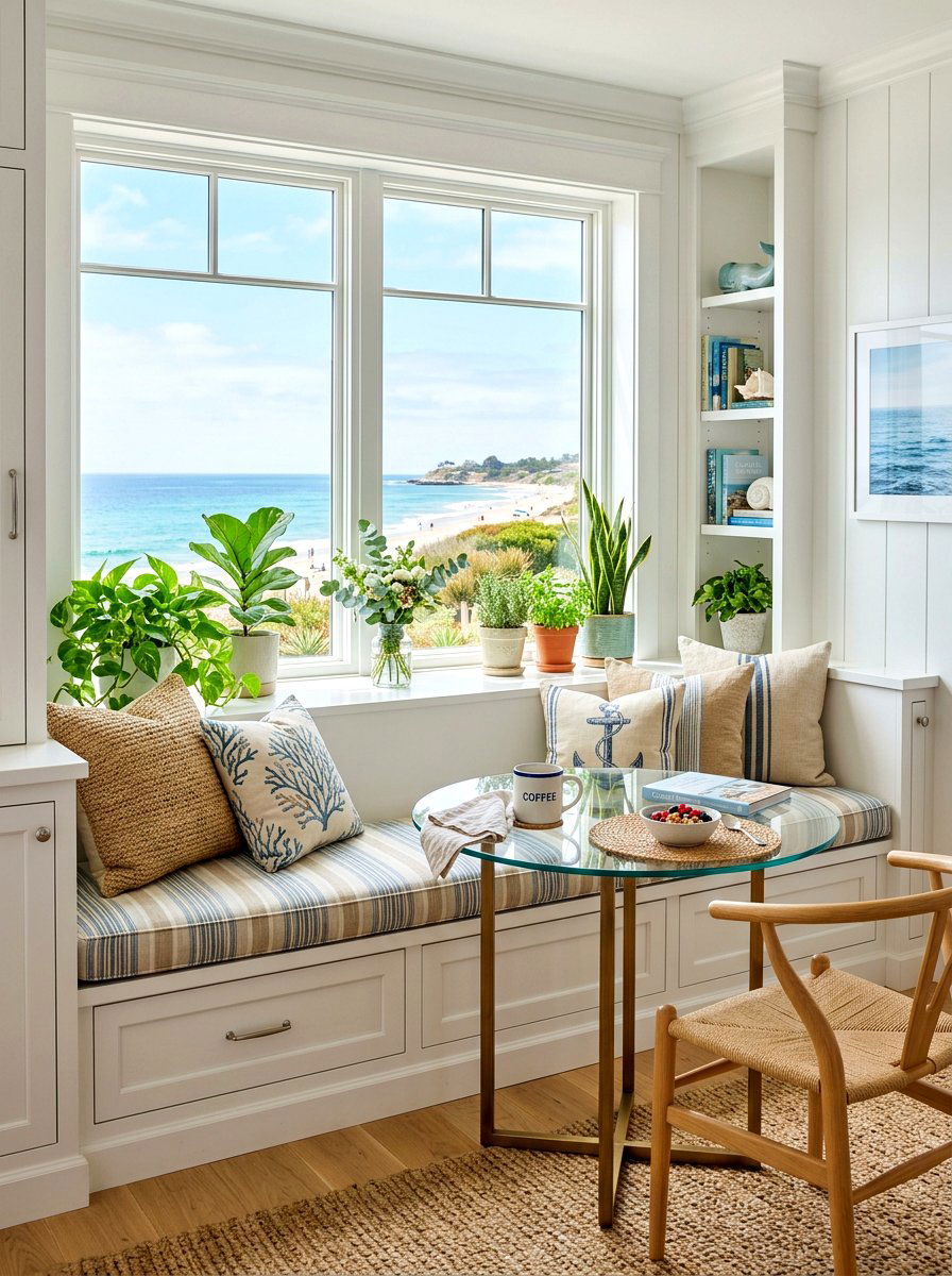 Breakfast nook window seat - 30 banquette seating ideas