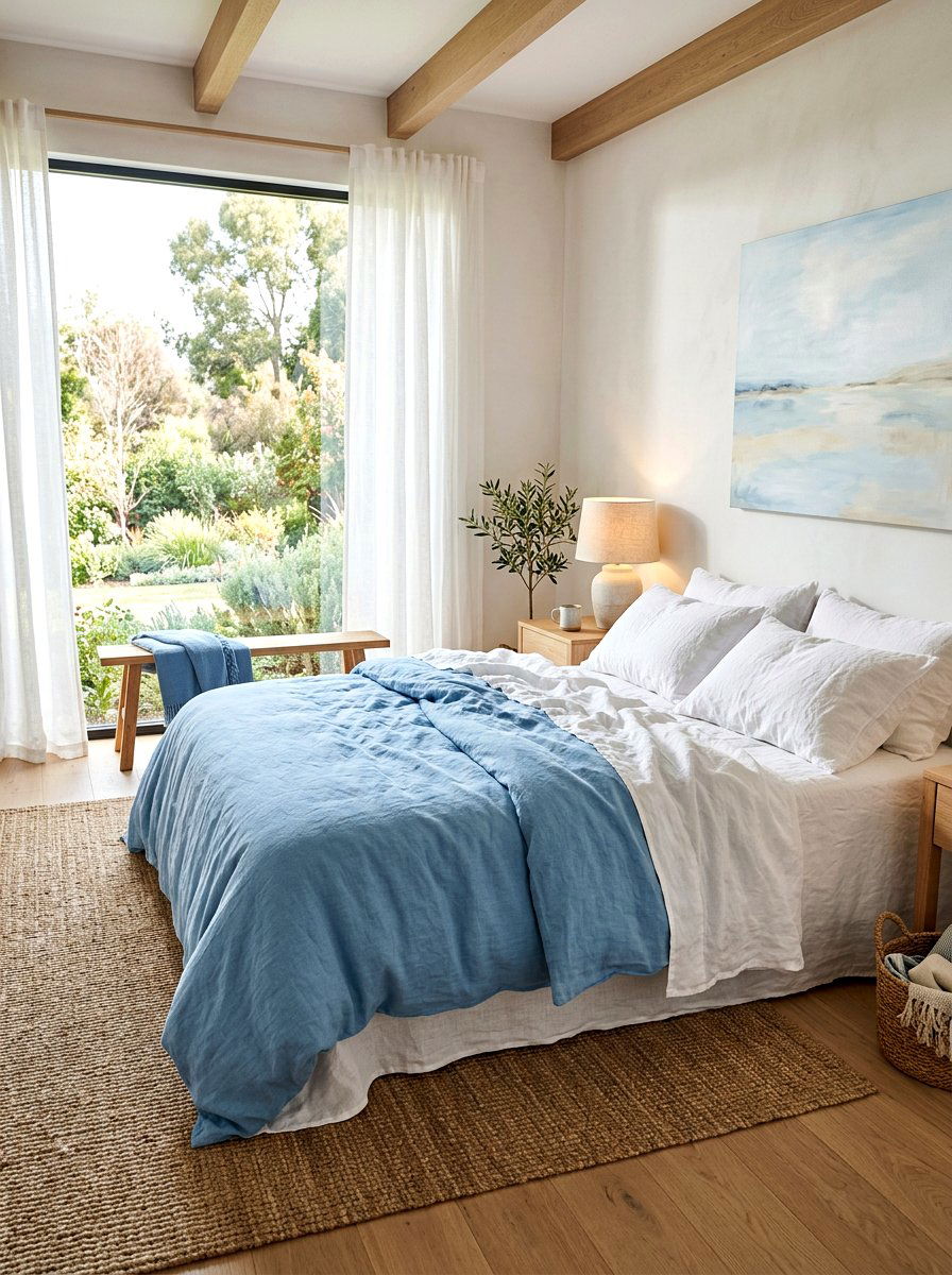 Breathable Linen Bedroom - 30 cozy winter bedroom ideas