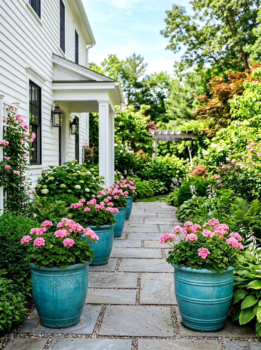 Breezeway Flower Pots - 30 breezeway decor ideas