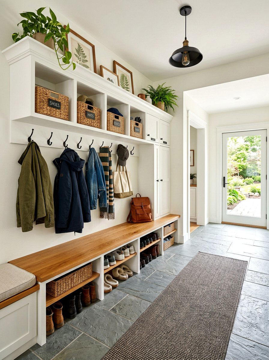 Breezeway Mudroom Storage - 30 breezeway decor ideas