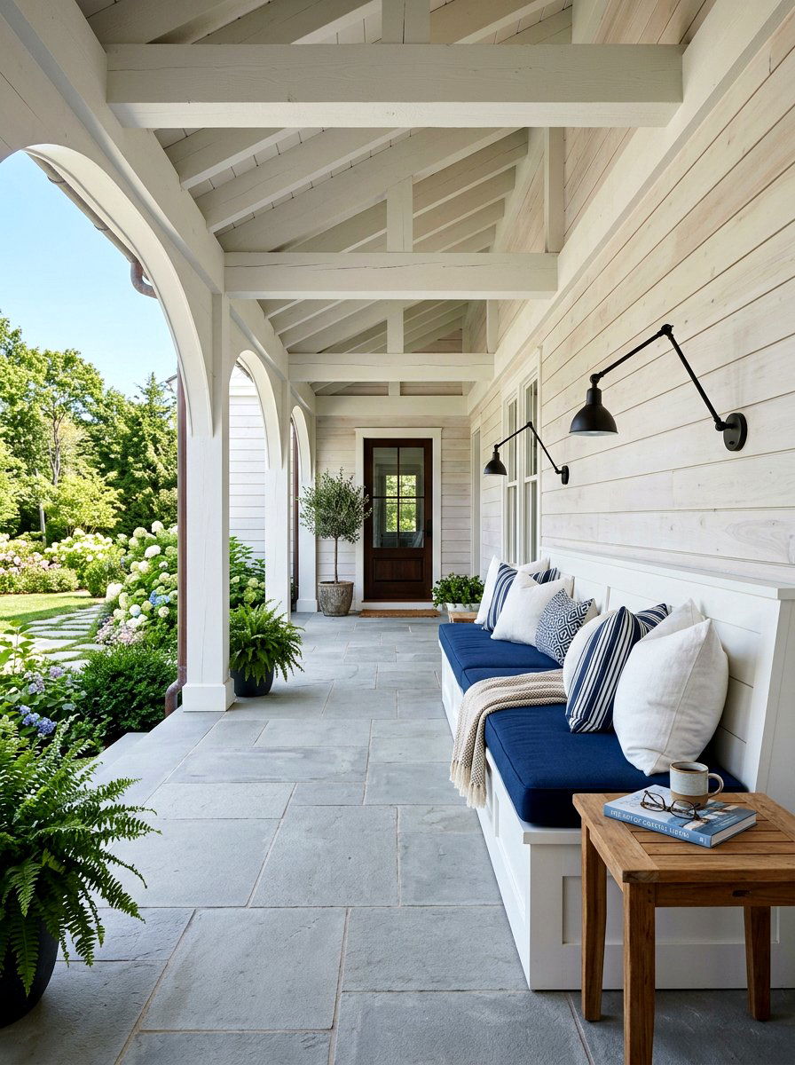 Breezeway With Built In Seating - 30 breezeway exterior ideas aesthetic