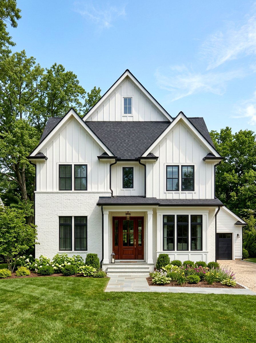 Brick And Board And Batten - 30 board and batten exterior ideas