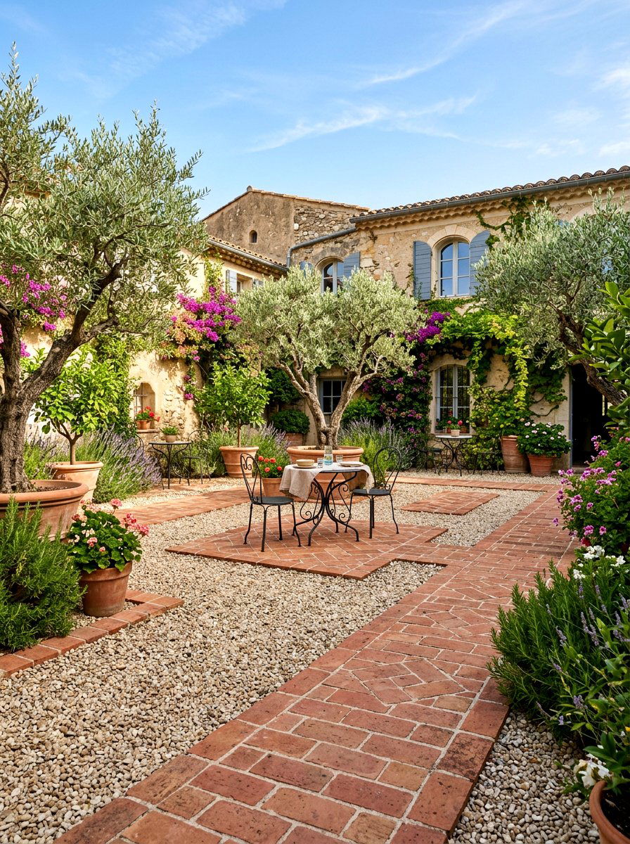Brick And Gravel Mix - 30 brick patio ideas