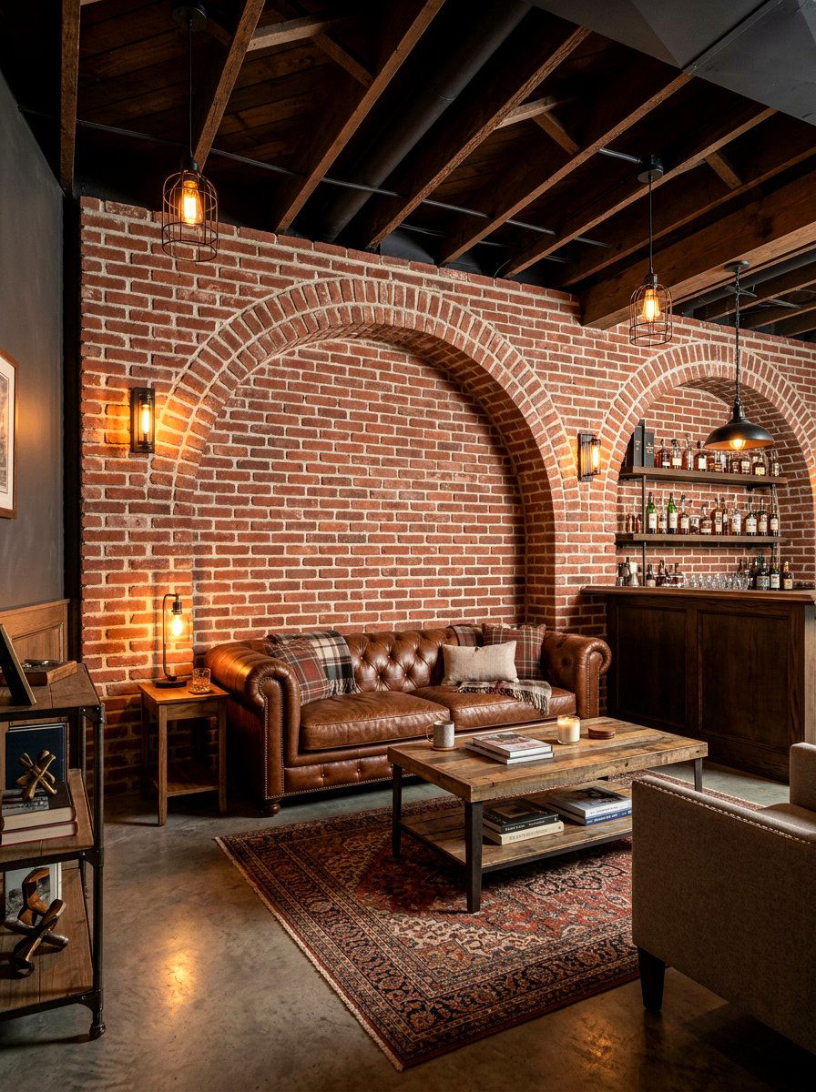 Brick Arched Wall - 30 interior arch ideas