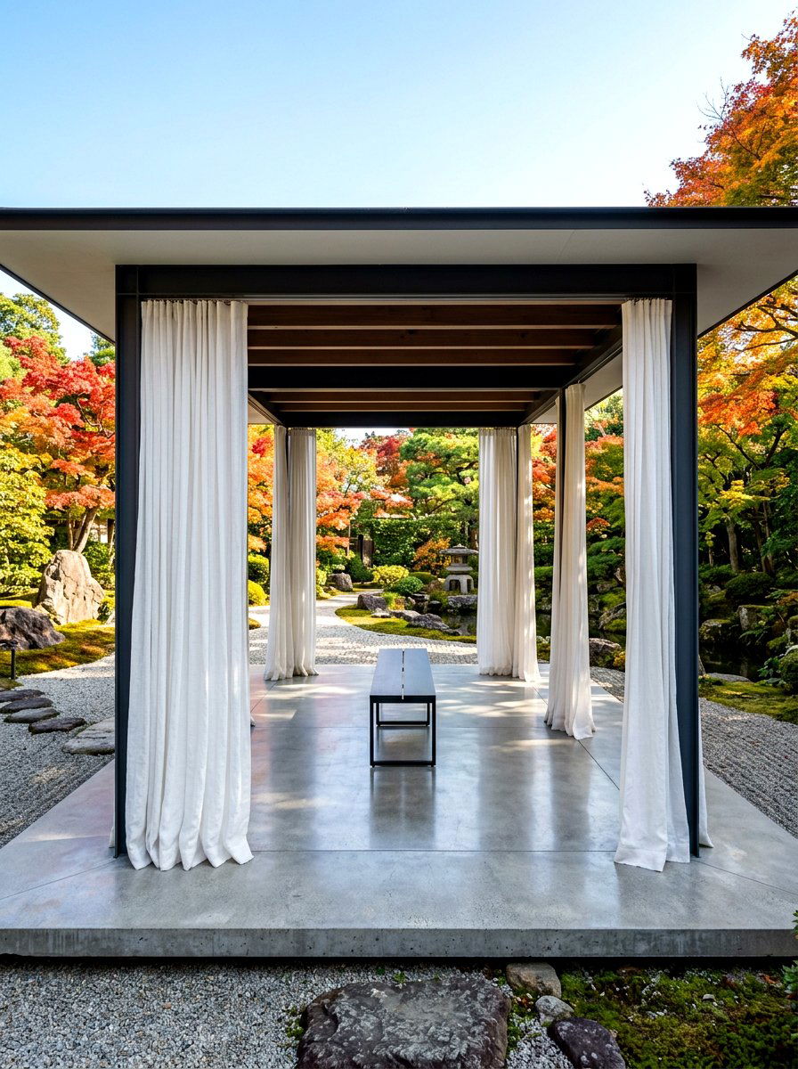 Brick Base Rustic Pergola - 30 patio pergola dining ideas