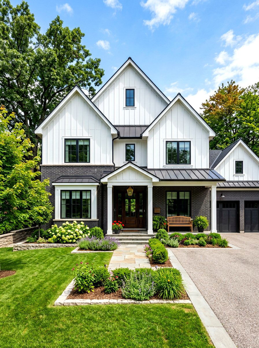 Brick Board And Batten - 30 brick house exterior ideas