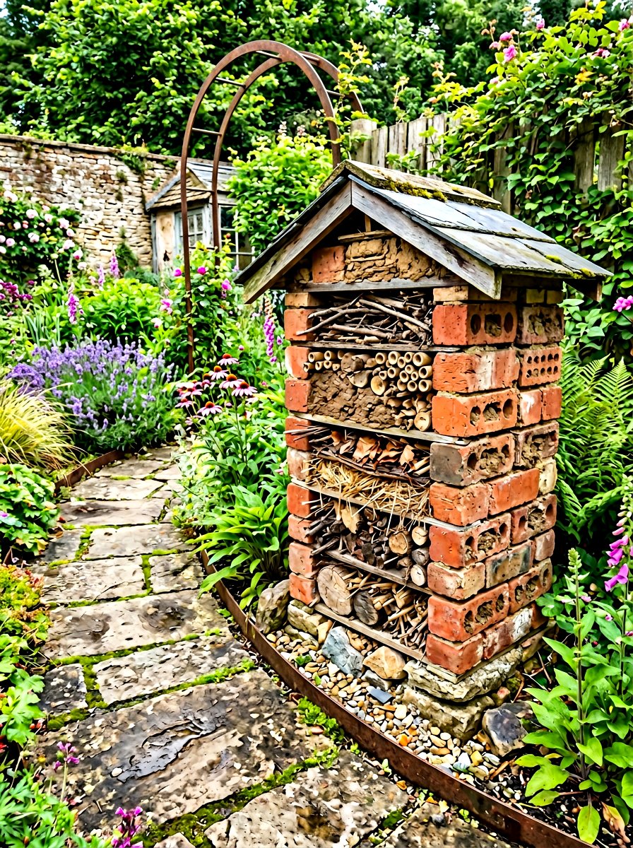 Brick Bug House - 30 insect hotel ideas