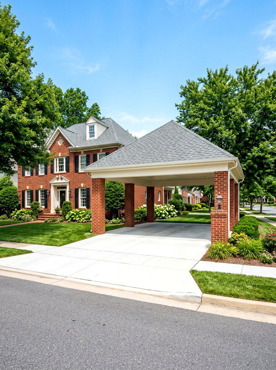 Brick Carport - 30 carport design ideas