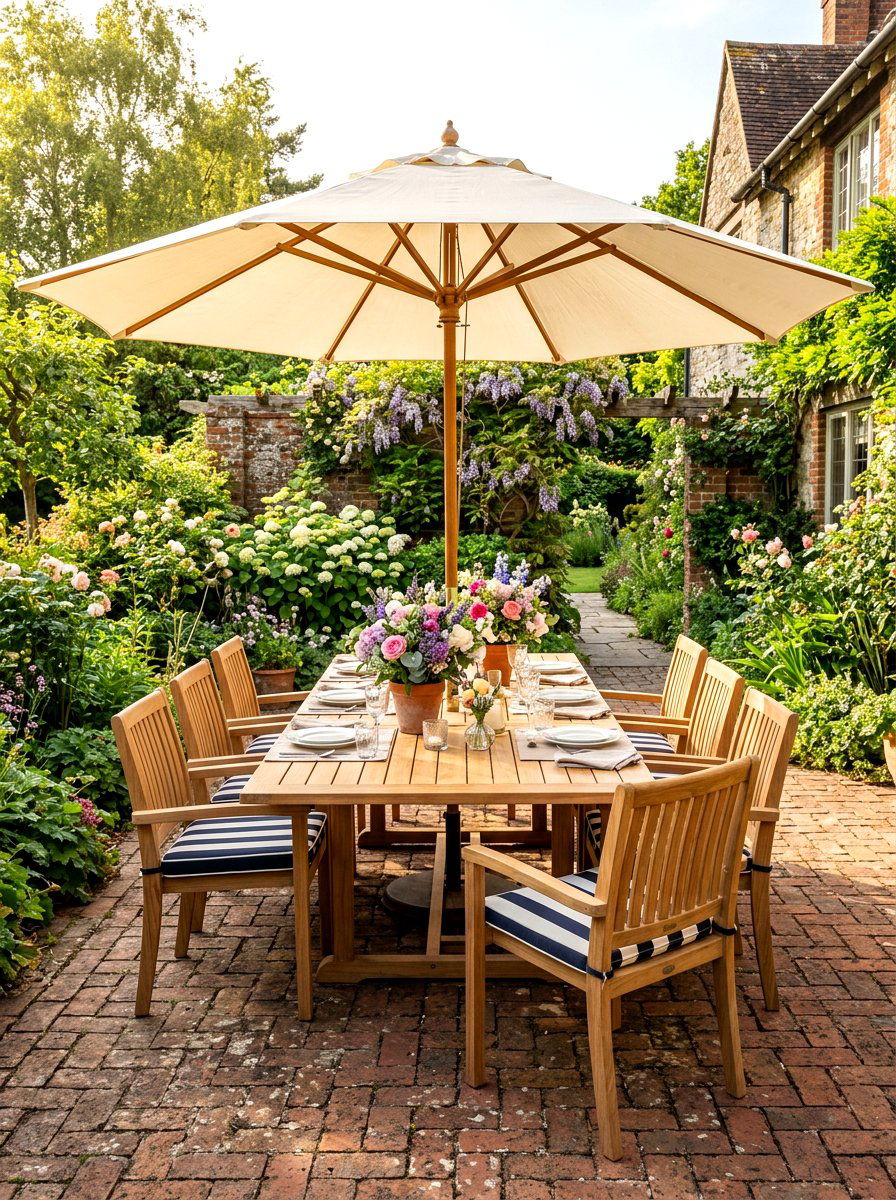 Brick Dining Area - 30 brick patio ideas