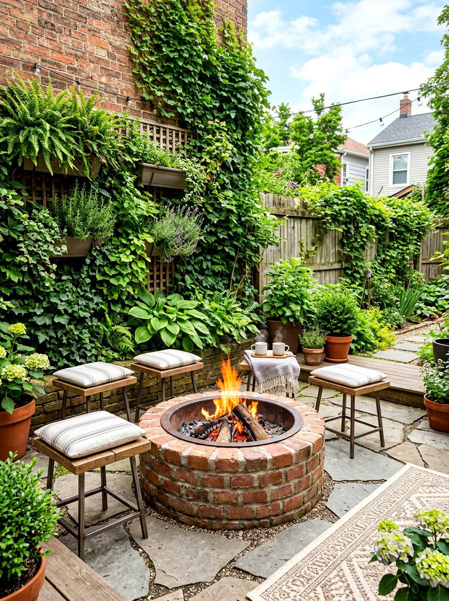 Brick Fire Pit For Small Backyard - 30 brick fire pit ideas