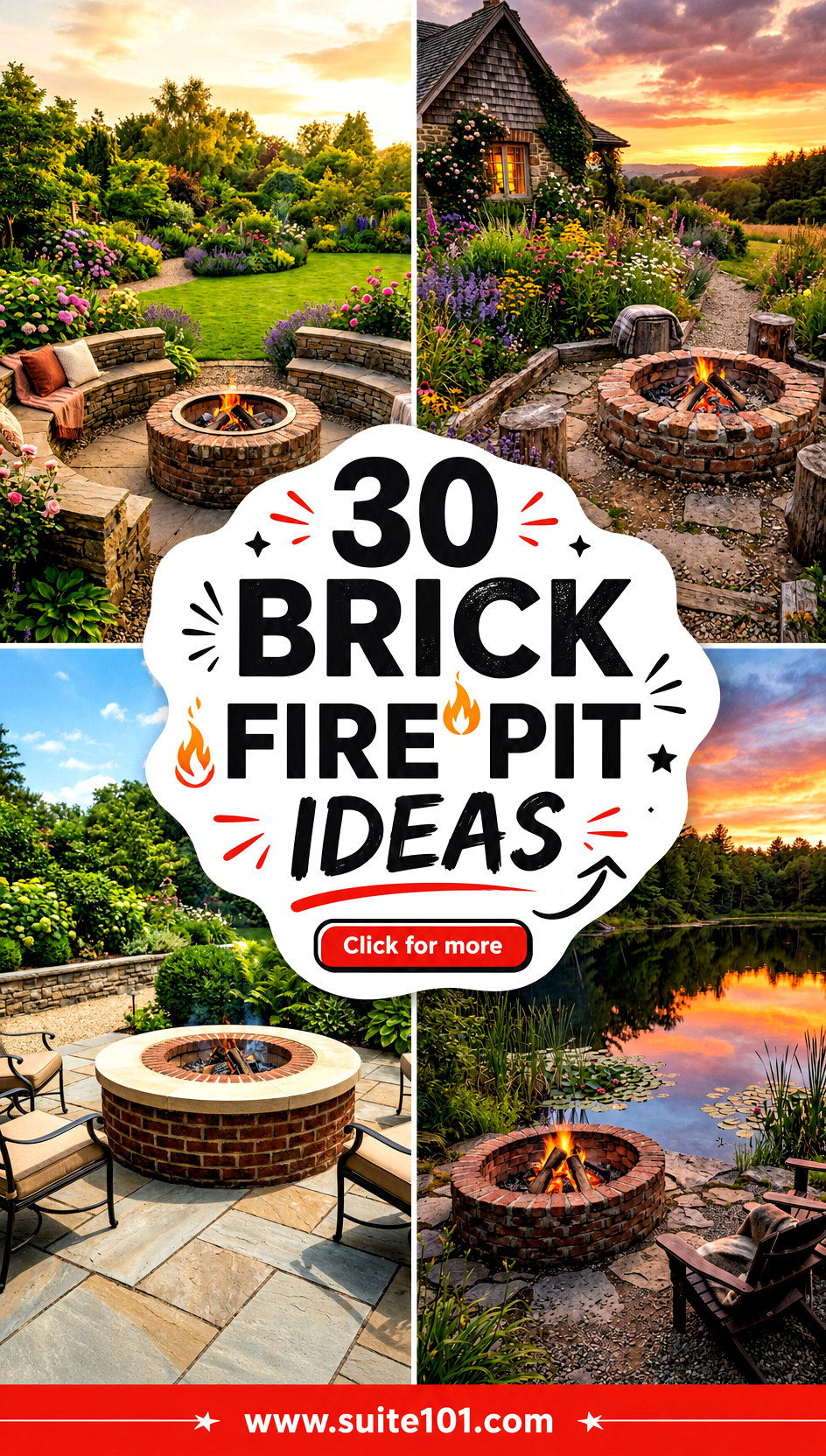 Brick Fire Pit Ideas 30 Cozy Backyard Designs You Can Copy - Brick Fire Pit Ideas: 30 Cozy Backyard Designs You Can Copy