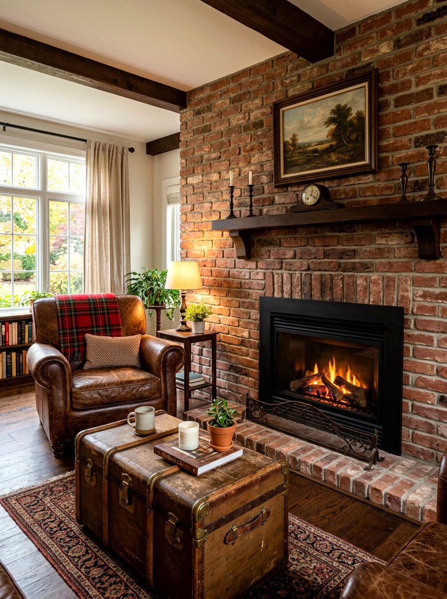 Brick Fireplace Wall - 30 electric fireplace wall ideas
