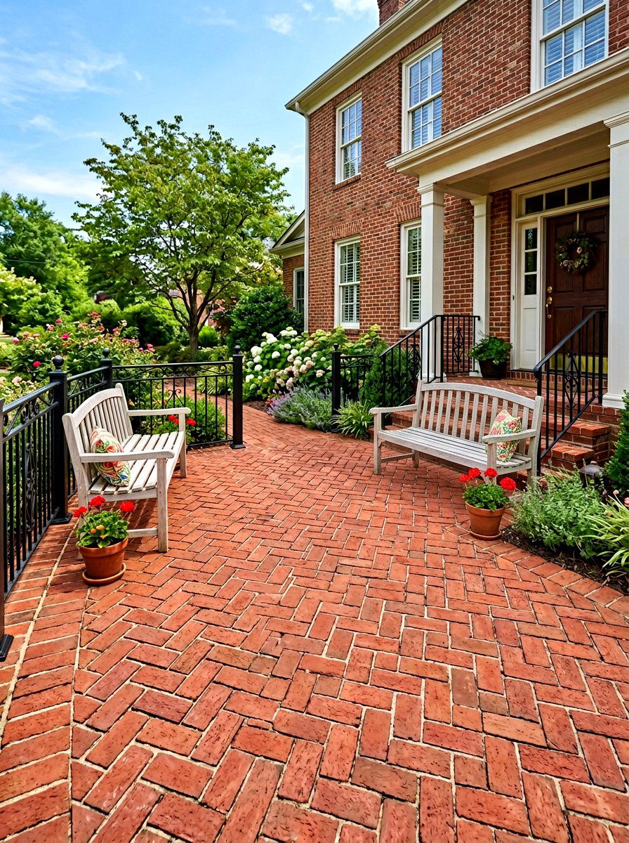 Brick Front Patio Pavers - 30 front patio ideas