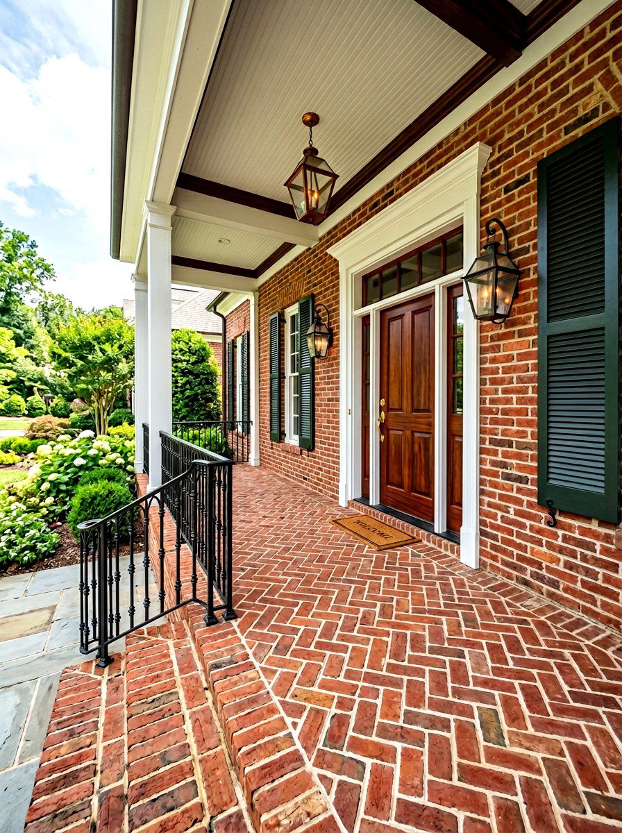 Brick Front Porch - 30 front porch entry ideas