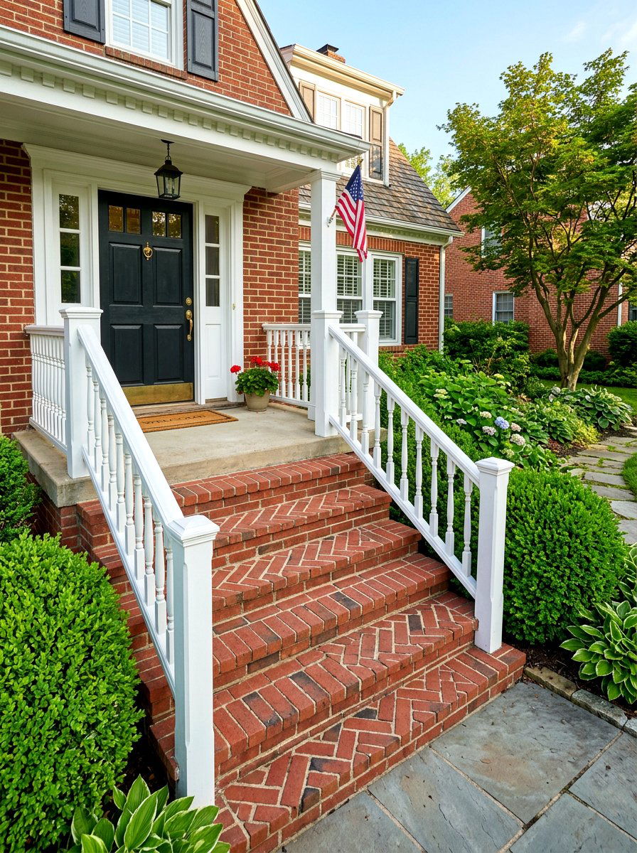 Brick Front Porch Steps - 30 porch step ideas