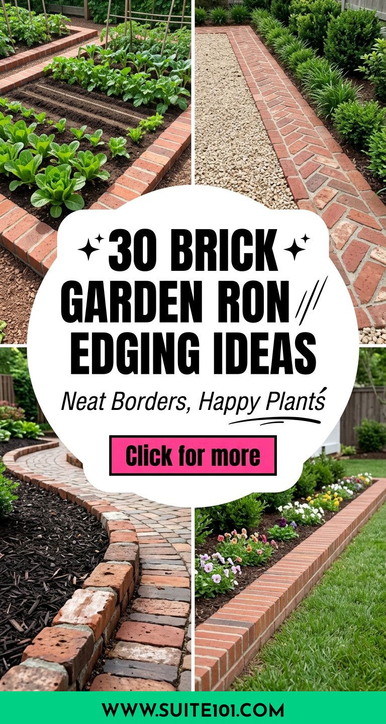 Brick Garden Edging Ideas 30 Neat Borders That Define Your Yard - Brick Garden Edging Ideas: 30 Neat Borders That Define Your Yard