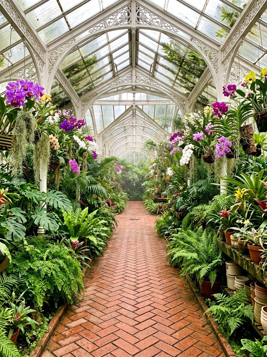 Brick Herringbone - 30 greenhouse path ideas