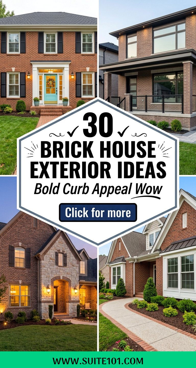 Brick House Exterior Ideas 30 Bold Curb Appeal Upgrades That Wow - Brick House Exterior Ideas: 30 Bold Curb Appeal Upgrades That Wow