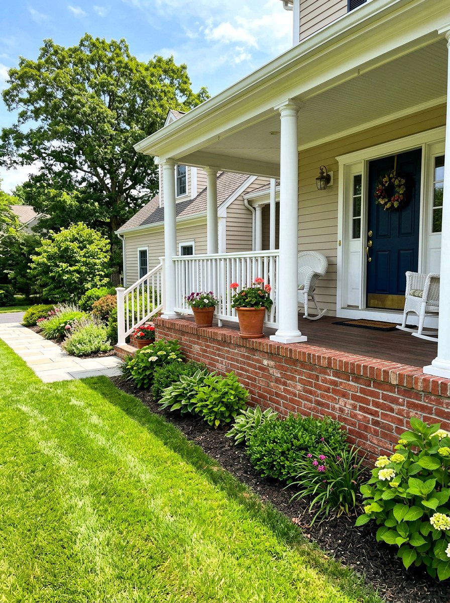 Brick Masonry Skirting - 30 porch skirting ideas