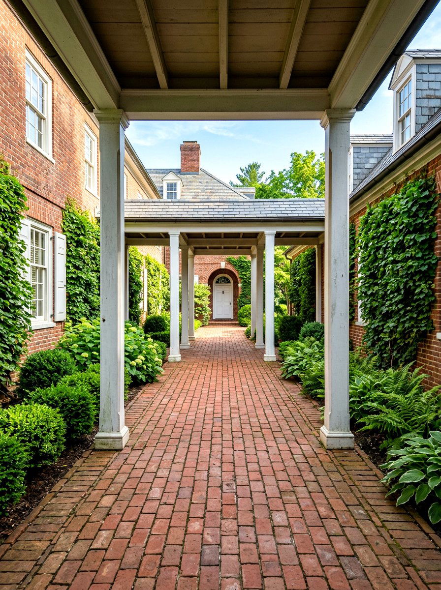 Brick Path Breezeway - 30 breezeway ideas