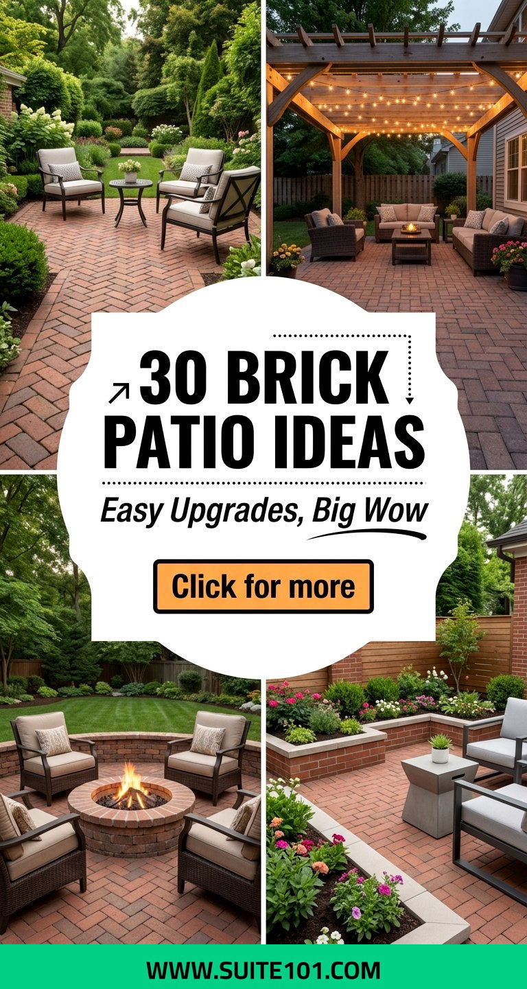 Brick Patio Ideas 30 Easy Upgrades for a Gorgeous Outdoor Patio - Brick Patio Ideas: 30 Easy Upgrades for a Gorgeous Outdoor Patio