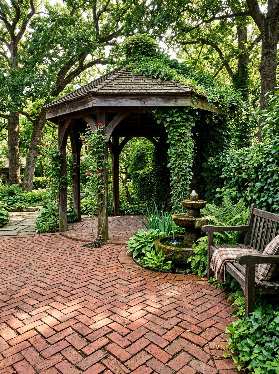 Brick Paver Gazebo Floor - 30 gazebo floor ideas