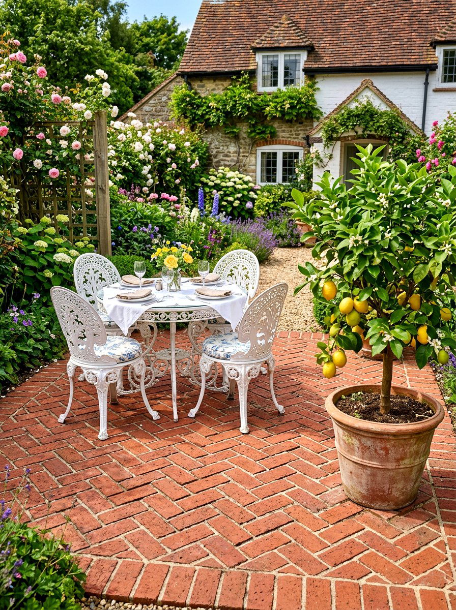 Brick Paver Patio - 30 backyard landscaping ideas