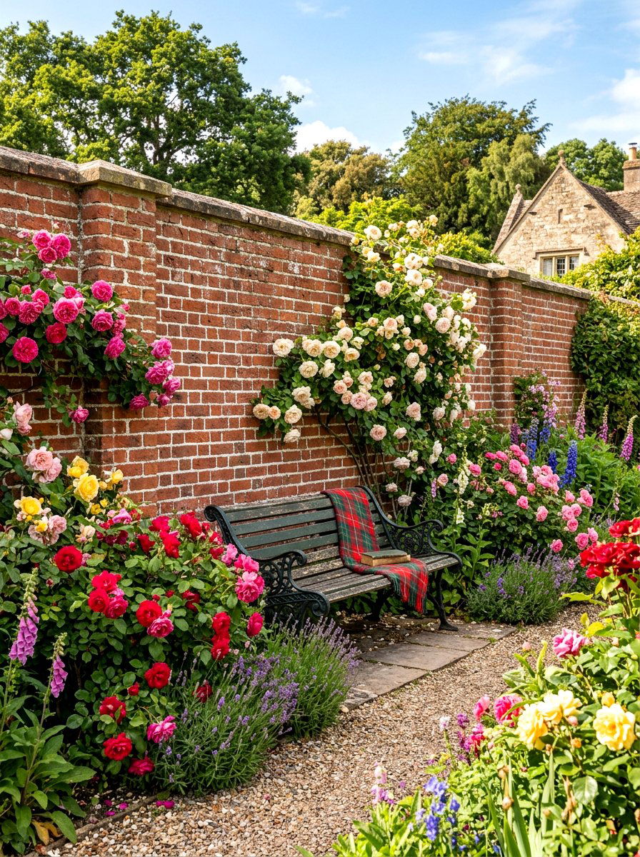 Brick Privacy Wall - 30 courtyard privacy wall ideas