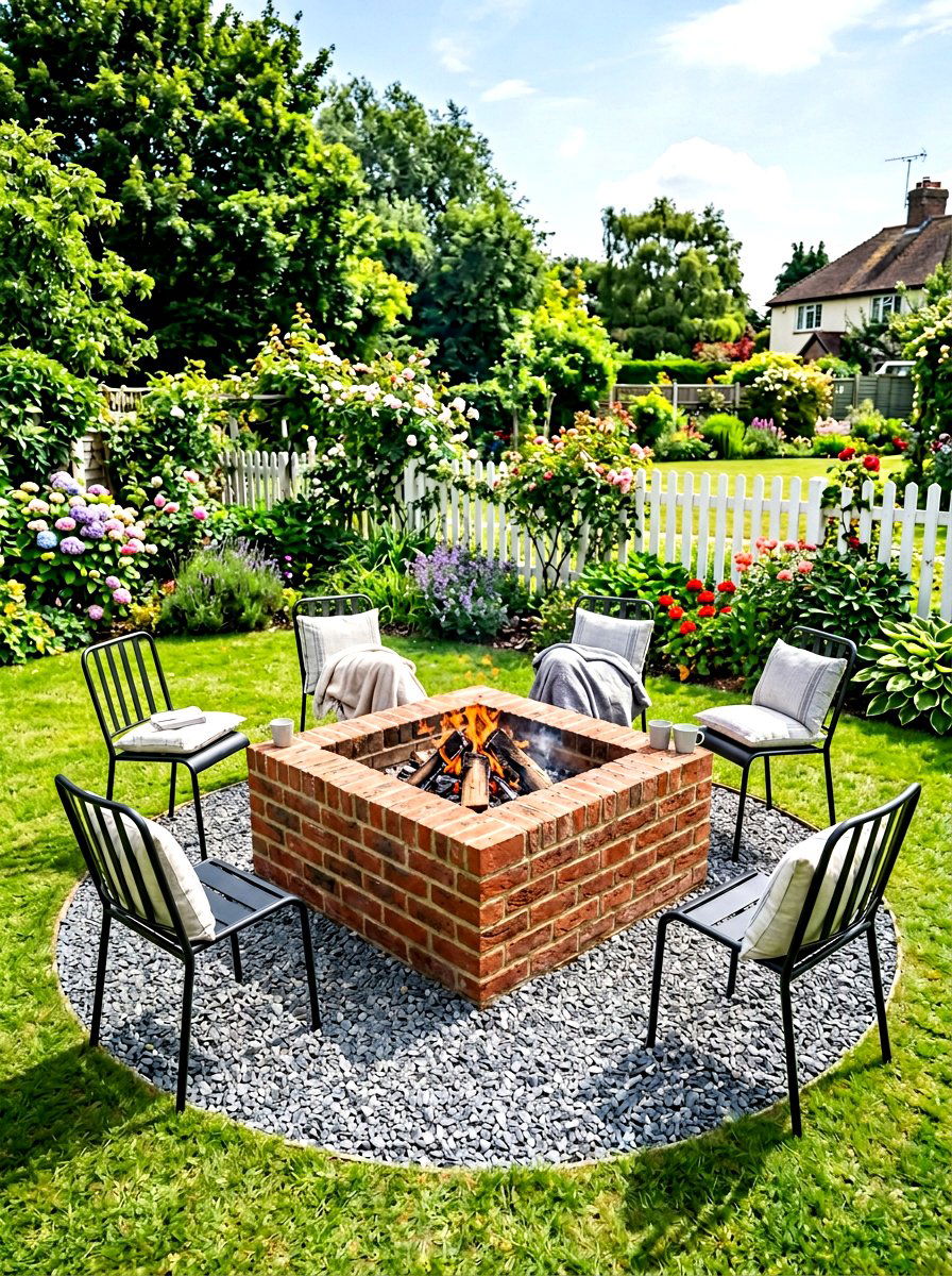 Brick Square Fire Pit - 30 square fire pit ideas