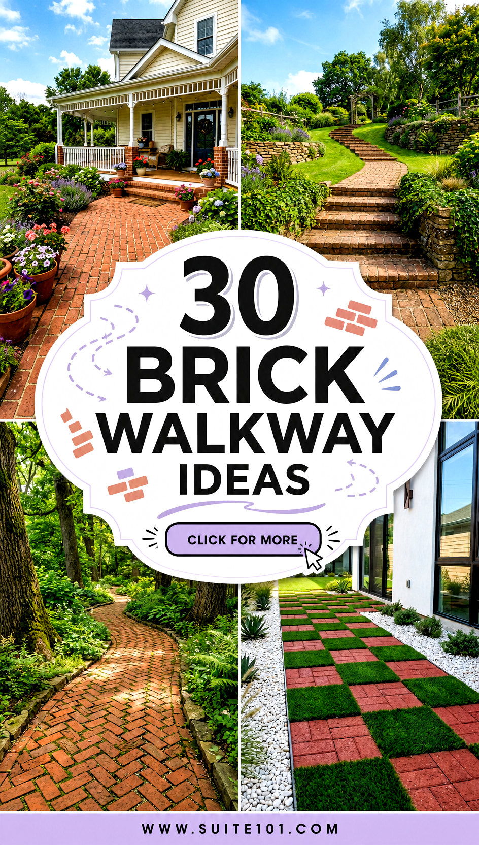 Brick Walkway Ideas 30 Path Styles to Upgrade Your Curb Appeal - Brick Walkway Ideas: 30 Path Styles to Upgrade Your Curb Appeal