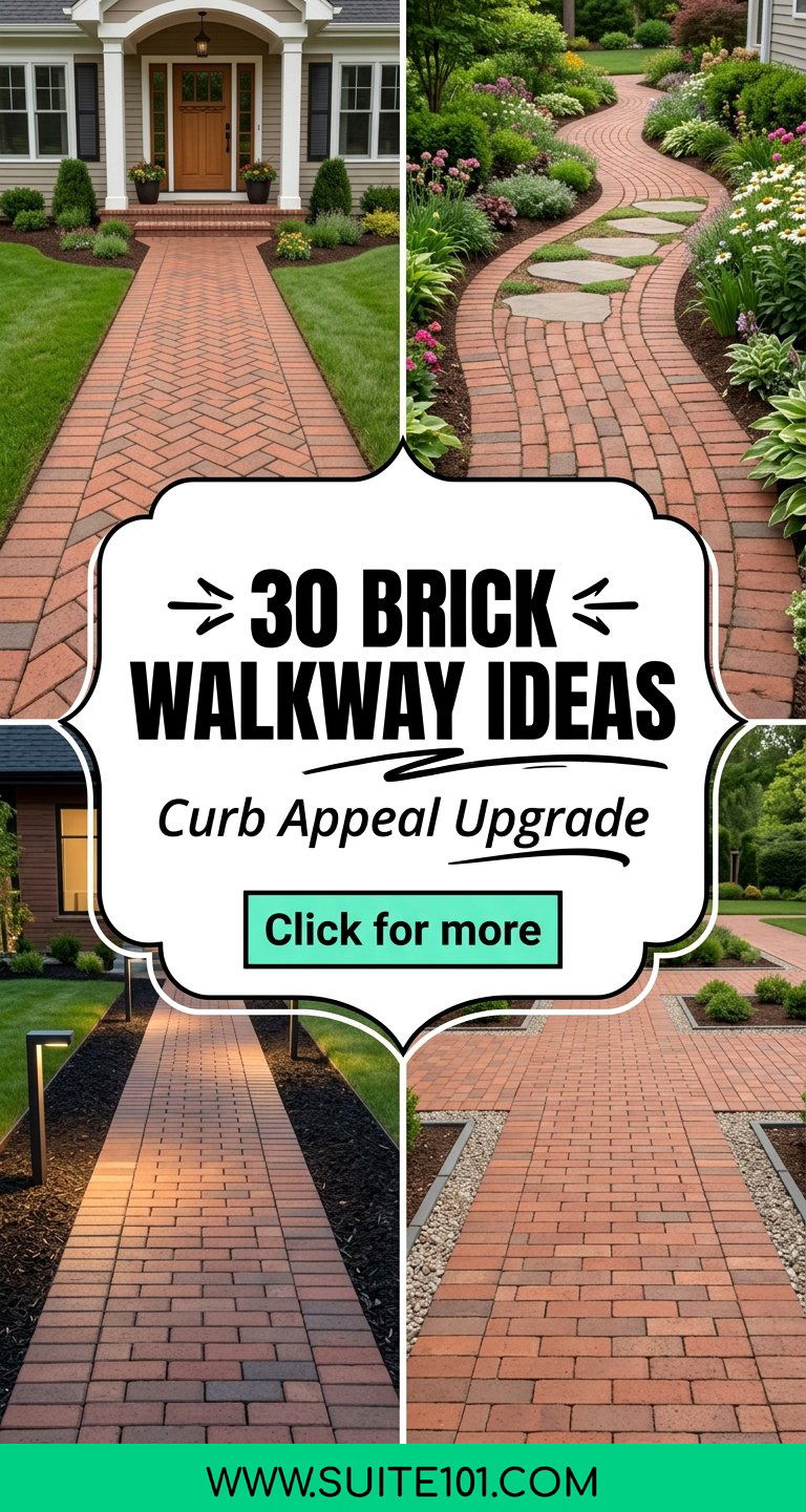 Brick Walkway Ideas 30 Path Styles to Upgrade Your Curb Appeal - Brick Walkway Ideas: 30 Path Styles to Upgrade Your Curb Appeal