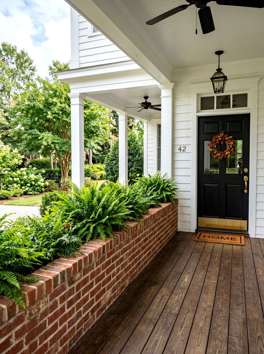 Brick Wall For Front Porch - 30 front porch privacy ideas