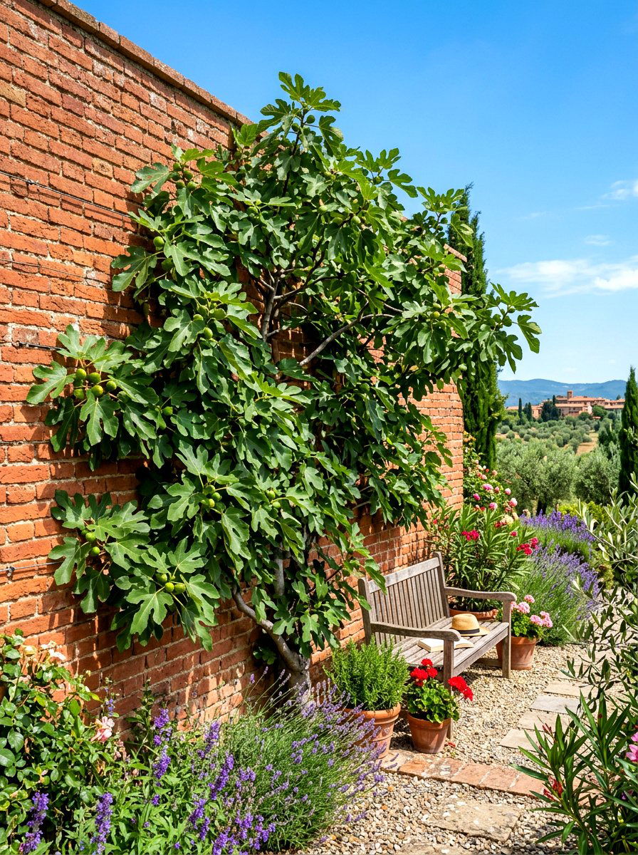 Brick Wall Fruit Tree - 30 espalier fruit tree wall ideas
