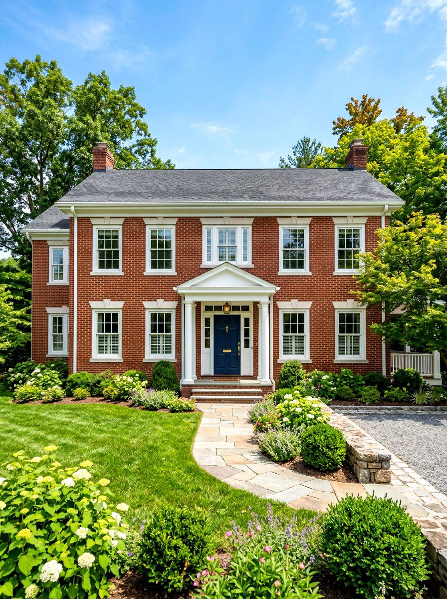 Brick mold window trim - 30 outdoor window trim ideas