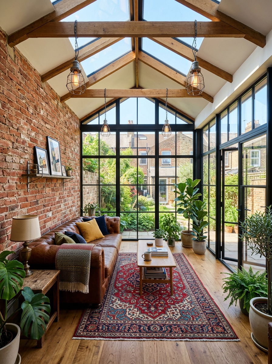 Brick wall sunroom - 30 rustic sunroom ideas