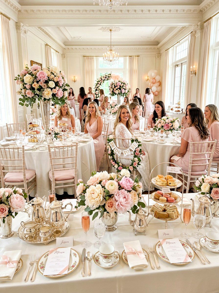Bridal shower tea party - 30 tea party table ideas