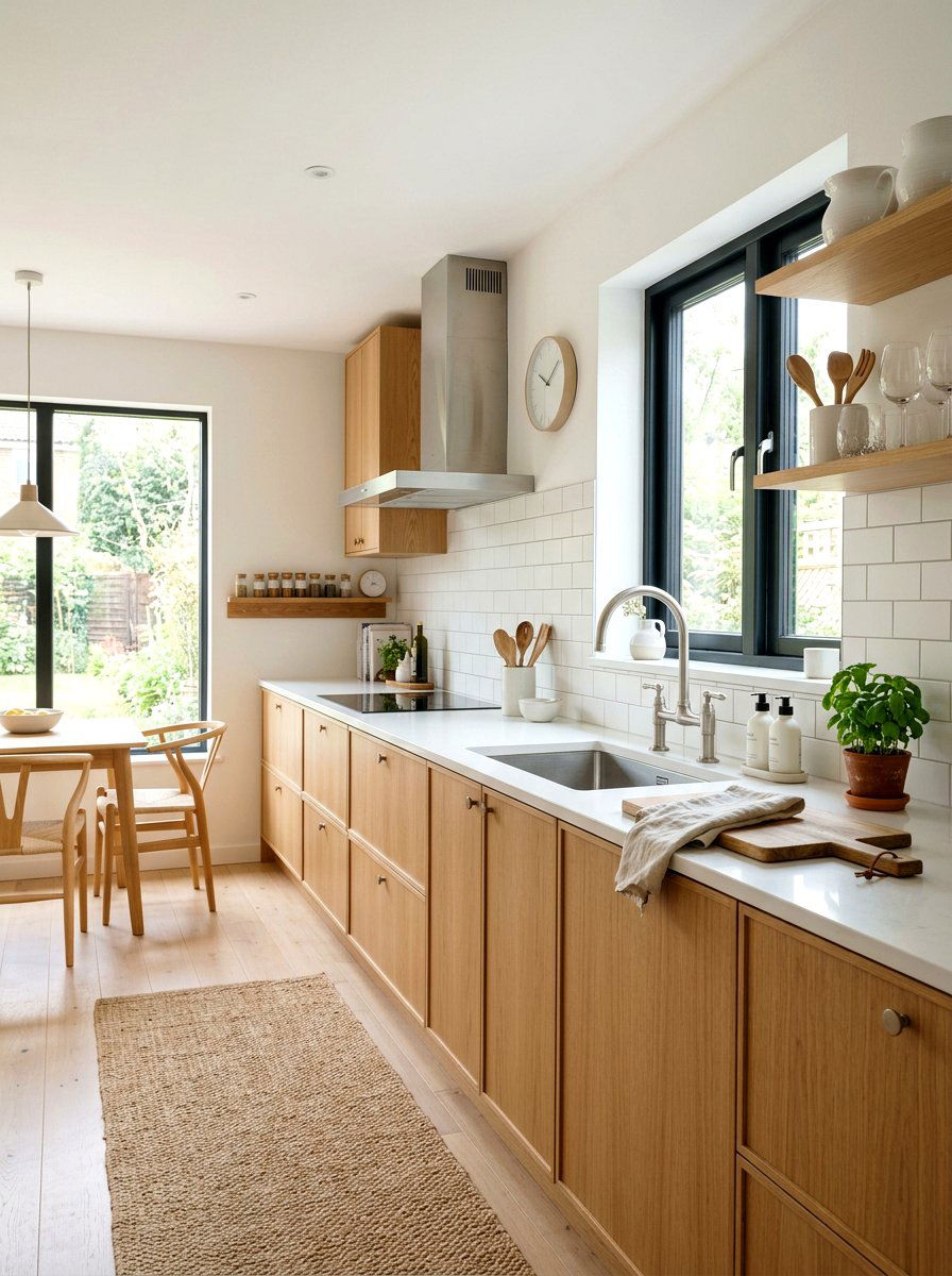 Bridge Faucet Scandi Style Light Wood - 30 bridge faucet kitchen ideas