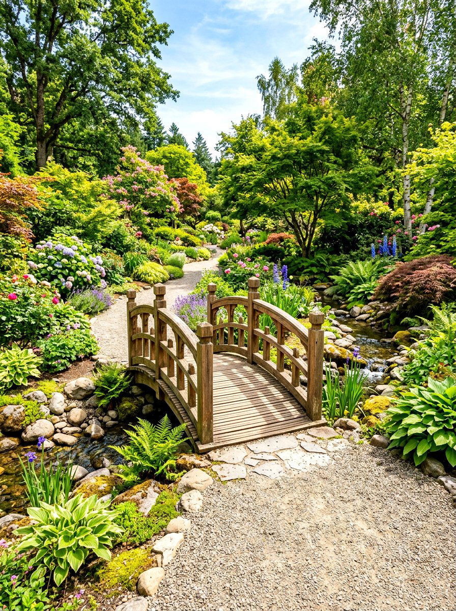 Bridge Gravel Walkway - 30 gravel walkway ideas