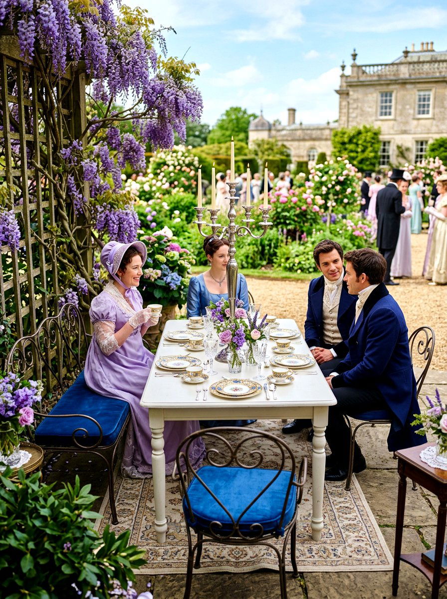 Bridgerton Garden Party - 30 garden tea party decor ideas
