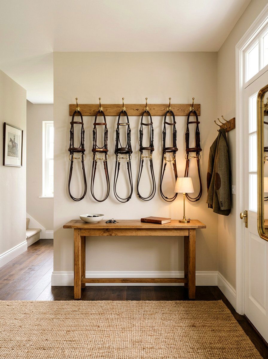 Bridle Wall Art - 30 equestrian decor ideas