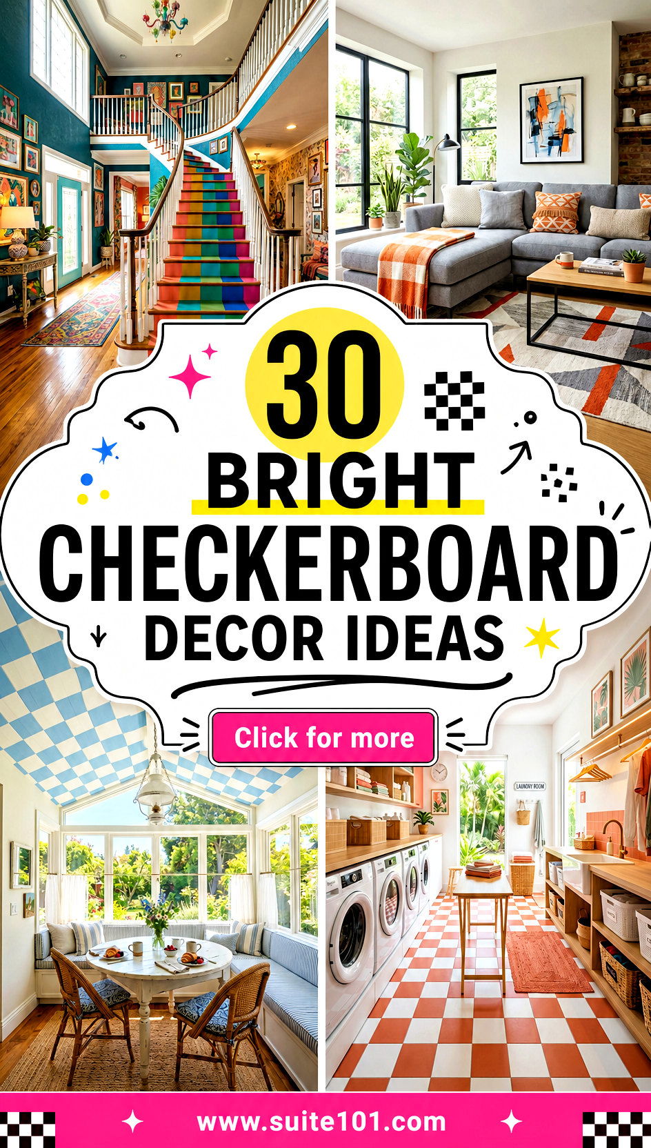 Bright Checkerboard Decor Ideas 30 Patterns to Refresh Your Home - Bright Checkerboard Decor Ideas: 30 Patterns to Refresh Your Home