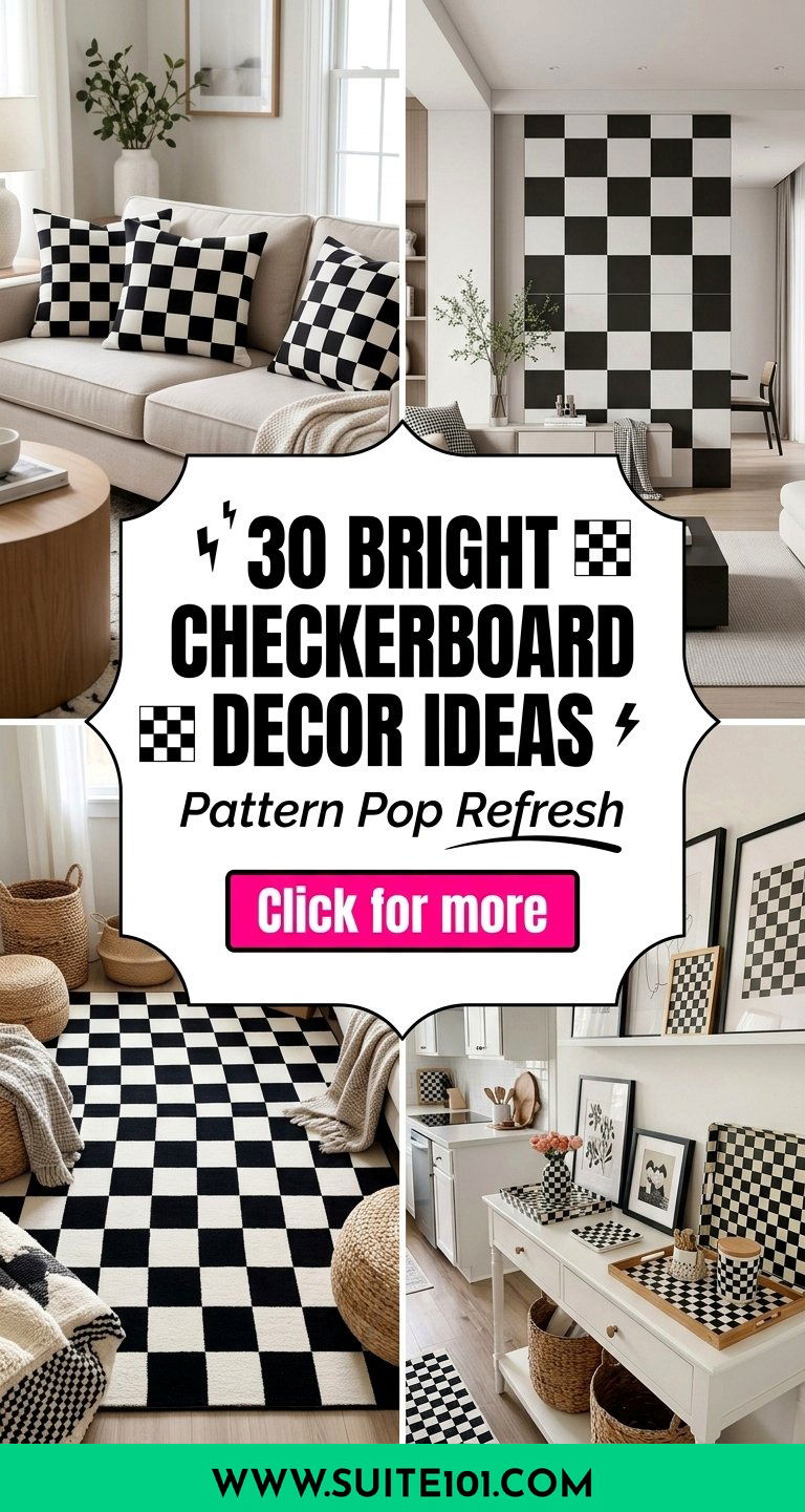 Bright Checkerboard Decor Ideas 30 Patterns to Refresh Your Home - Bright Checkerboard Decor Ideas: 30 Patterns to Refresh Your Home