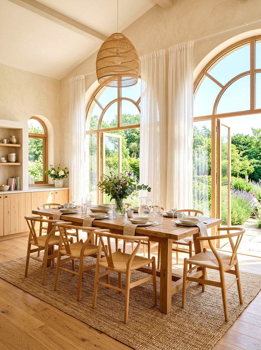 Bright Sunlit Dining Room - 30 Tuscan supper room ideas
