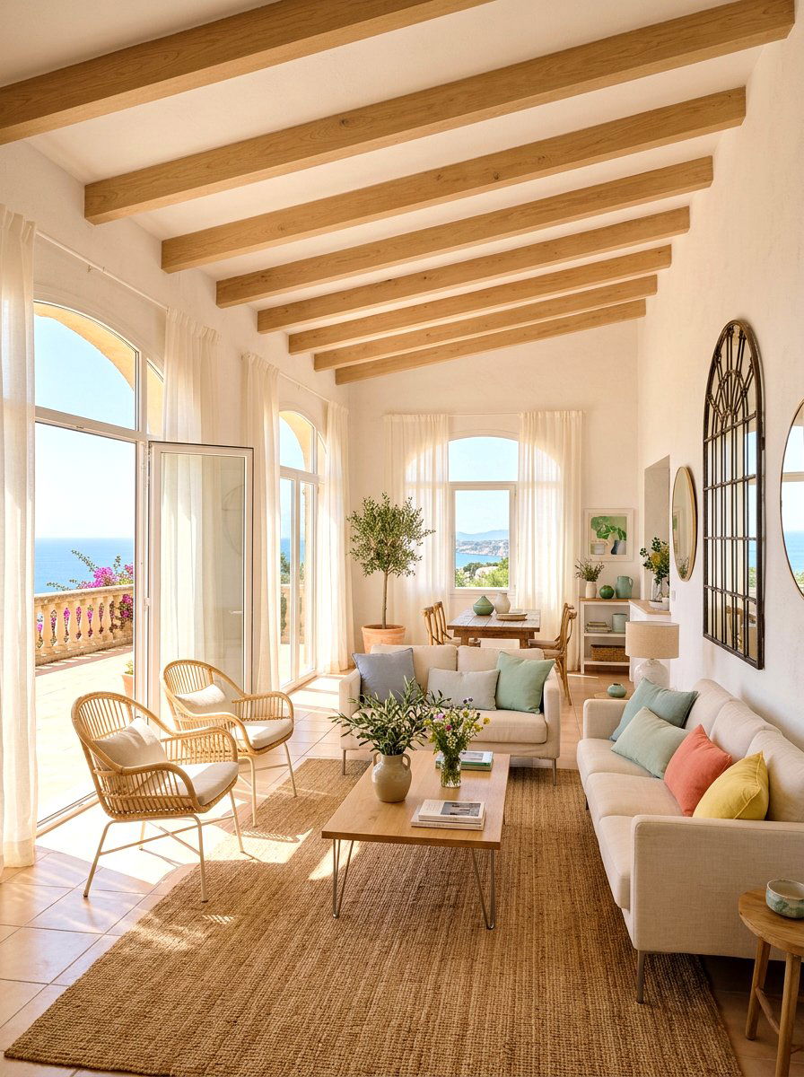 Bright Villa Living Room - 30 European villa living room ideas