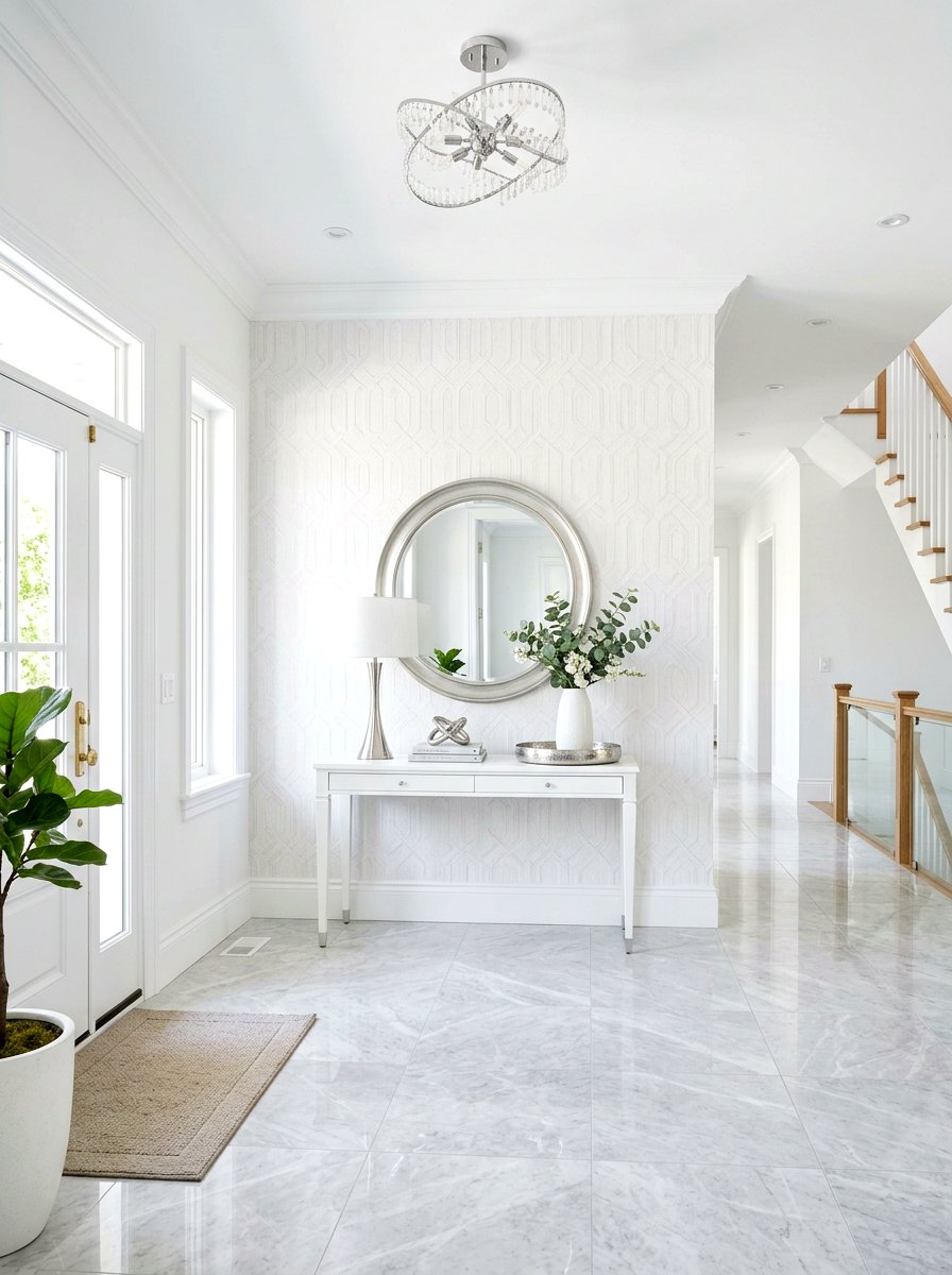 Bright White Foyer - 30 warm welcome entryway ideas