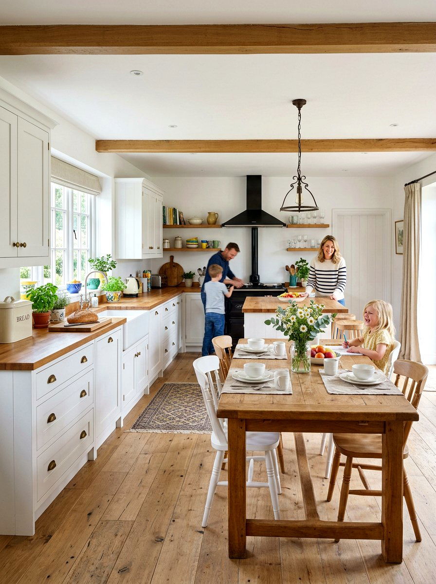 Bright White Rustic Kitchen - 30 modern rustic kitchen ideas