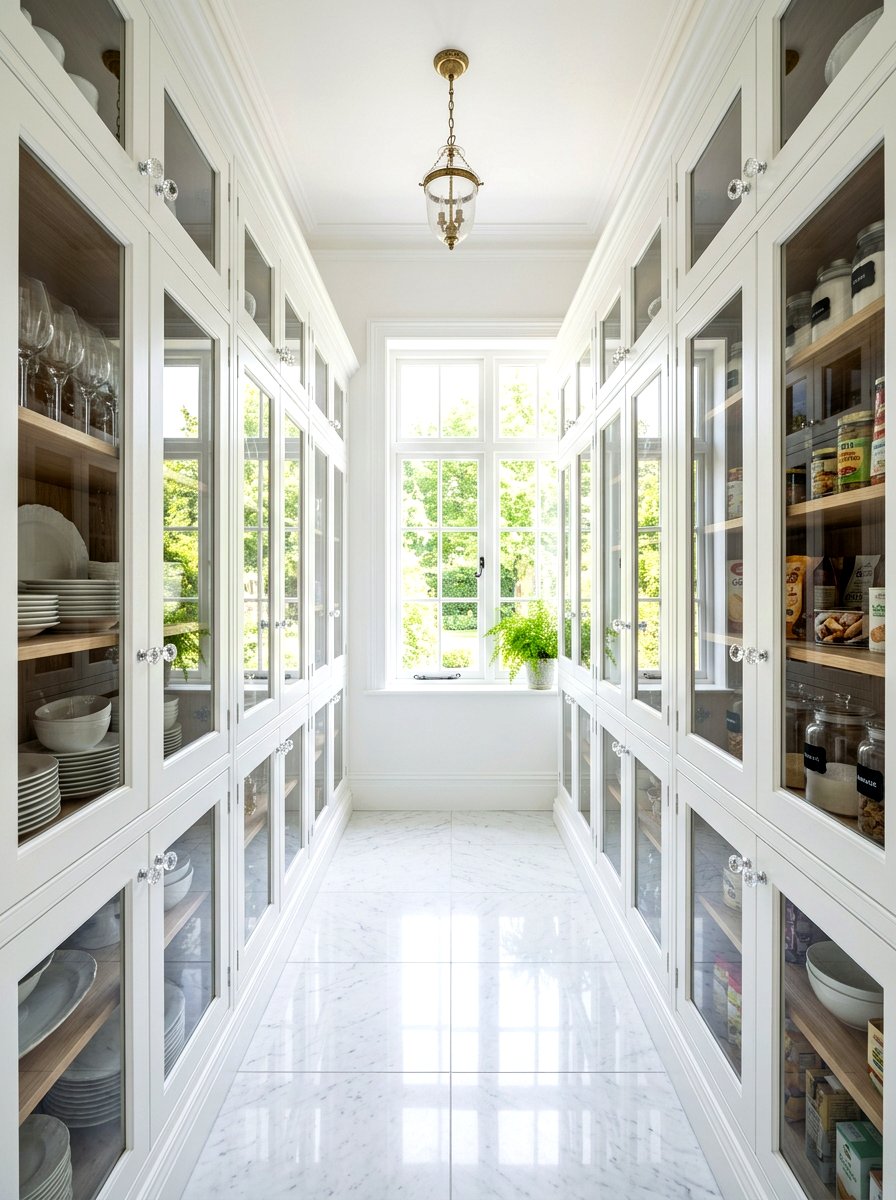Bright White Scullery Storage - 30 walk in scullery ideas