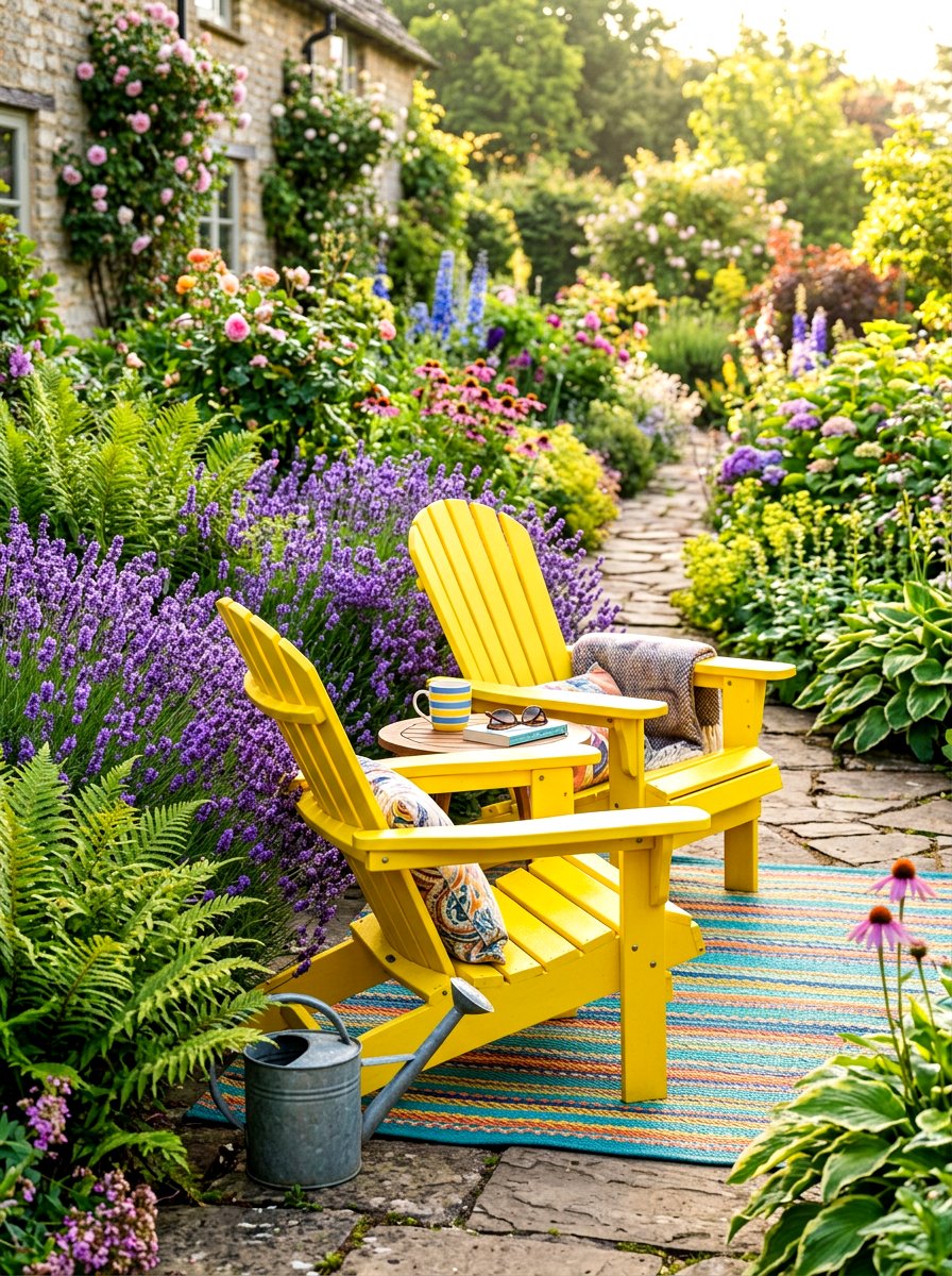 Bright Yellow Adirondack - 30 Adirondack chair ideas