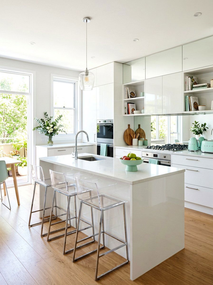 Bright airy rental kitchen - 30 rental kitchen glow up ideas